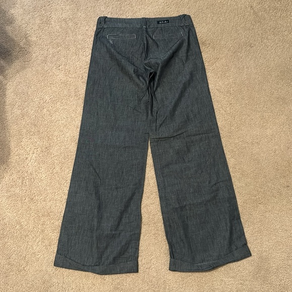 Wide leg chambray trousers - Picture 9 of 9